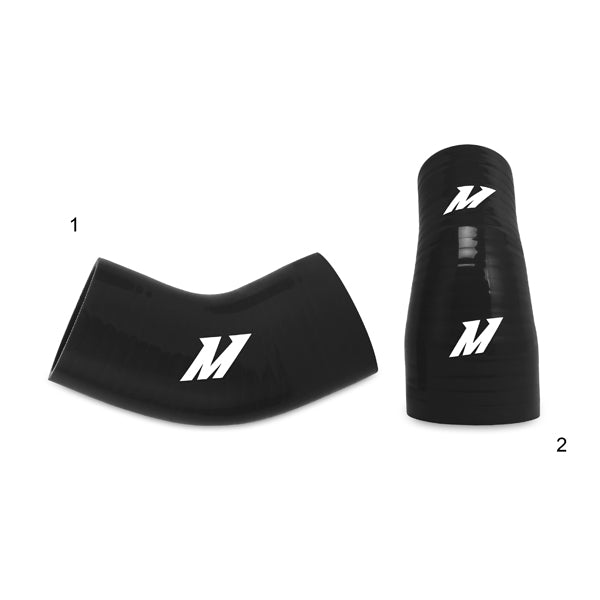 Mitsubishi Lancer Evolution VII/VIII/IX Lower Intercooler Pipe Kit, 2001-2007, Black Hoses - image 4