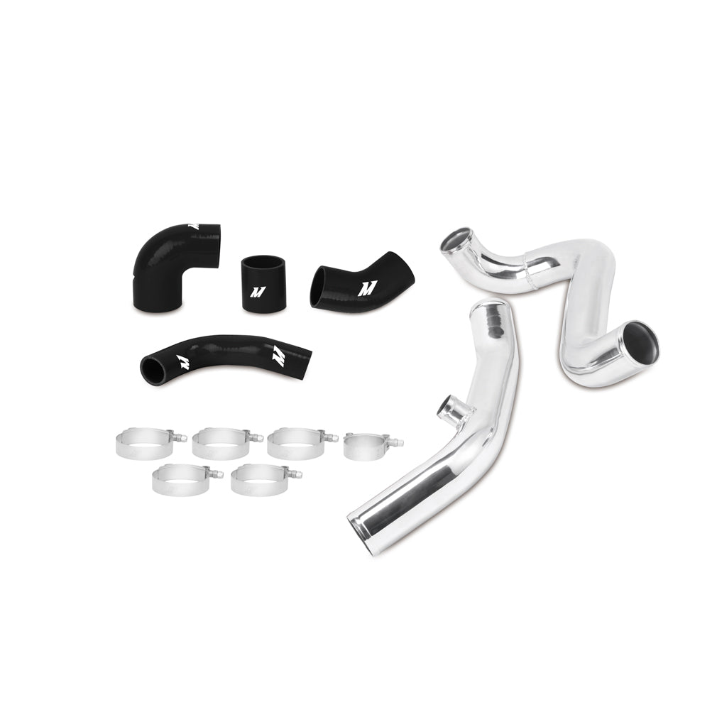 Mitsubishi Lancer Evolution VII/VIII/IX Upper Intercooler Pipe Kit, 2001-2007, Black Hoses - image 1