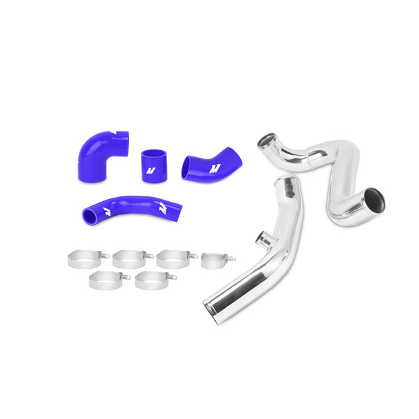Mitsubishi Lancer Evolution VII/VIII/IX Upper Intercooler Pipe Kit, 2001-2007, Blue Hoses - image 1