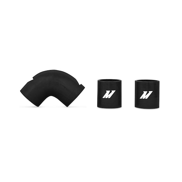 Mitsubishi Lancer Evolution X Lower Intercooler Pipe Kit, 2008-2015, Black Hoses - image 2