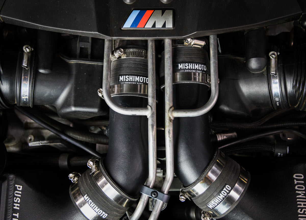 12-16 BMW F10 M5 Intercooler Pipe Kit, Micro Wrinkle Black [MMICP-F10-12MWBK]