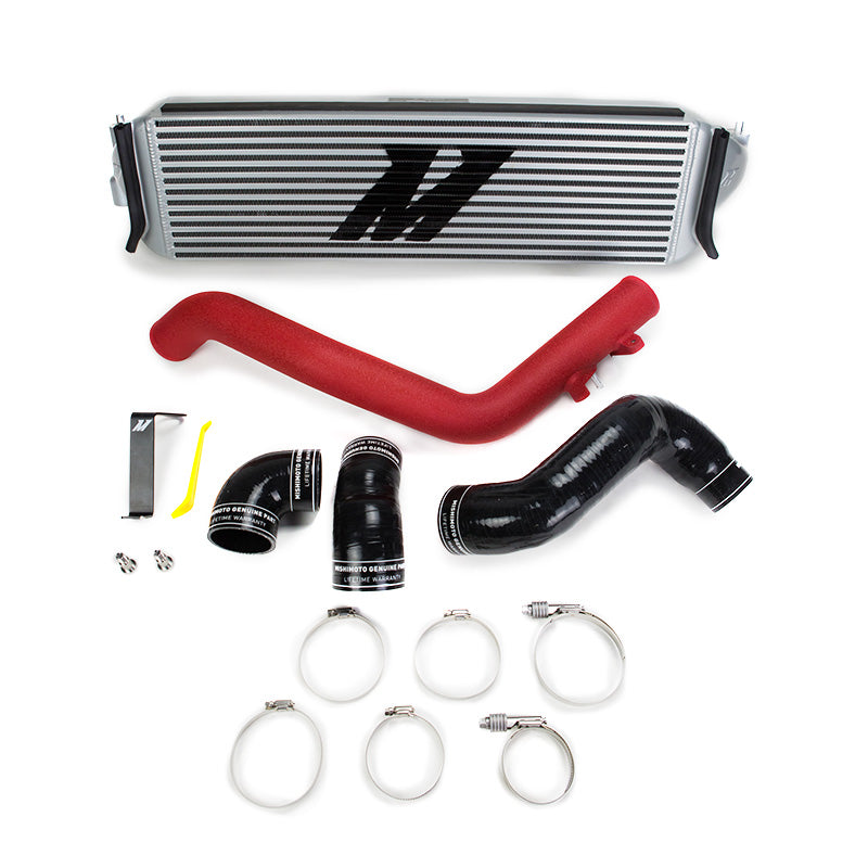 17-21 Honda CTR Intercooler Kit, Silver w/ Wrinkle Red - image 2