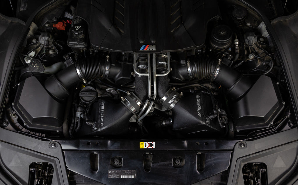 2012-2016 BMW F10 M5 Intercooler Kit, Micro Wrinkle Black - image 2