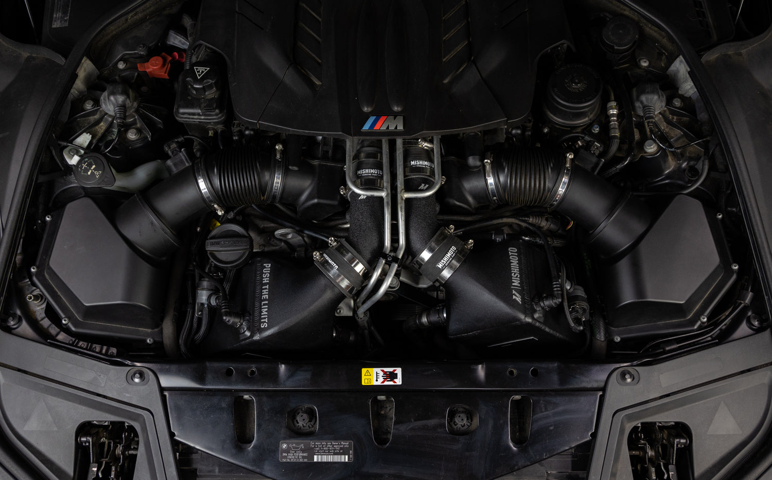 2012-2016 BMW F10 M5 Intercooler Kit, Micro Wrinkle Black - image 2