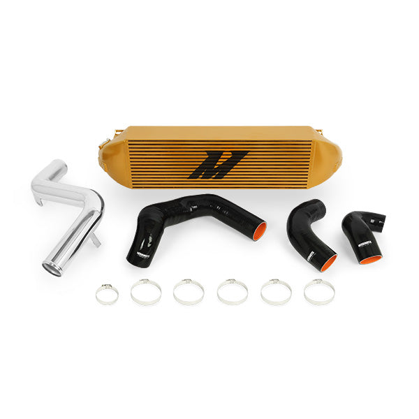 Ford Focus ST Intercooler Kit, 2013-2018, Gold w/ Polished Pipes - image 1