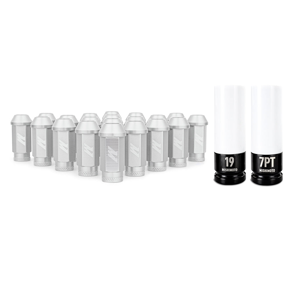 Aluminum Locking Lug Nuts M12x1.5, 20pc Set, Silver - image 5