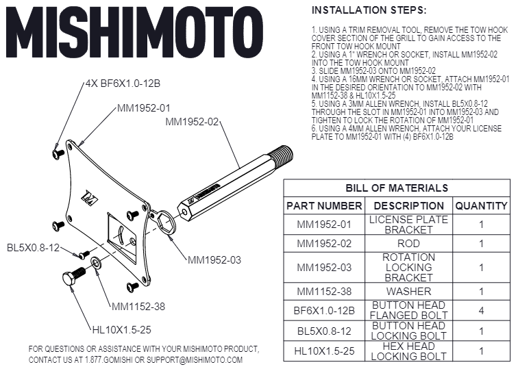 2023+ Nissan Z License Plate Relocation Kit - image 1