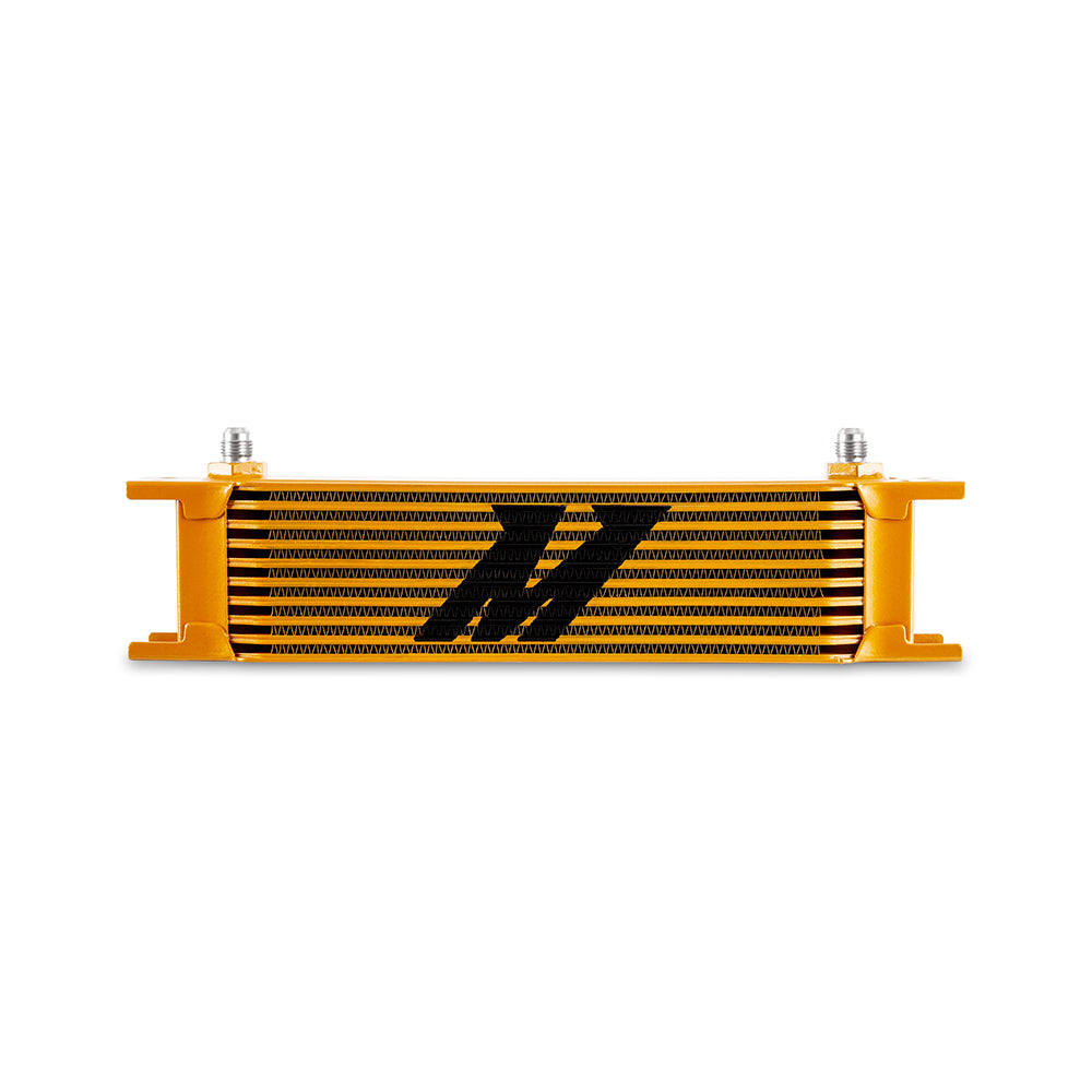 Universal -6AN 10 Row Oil Cooler, Gold - image 1