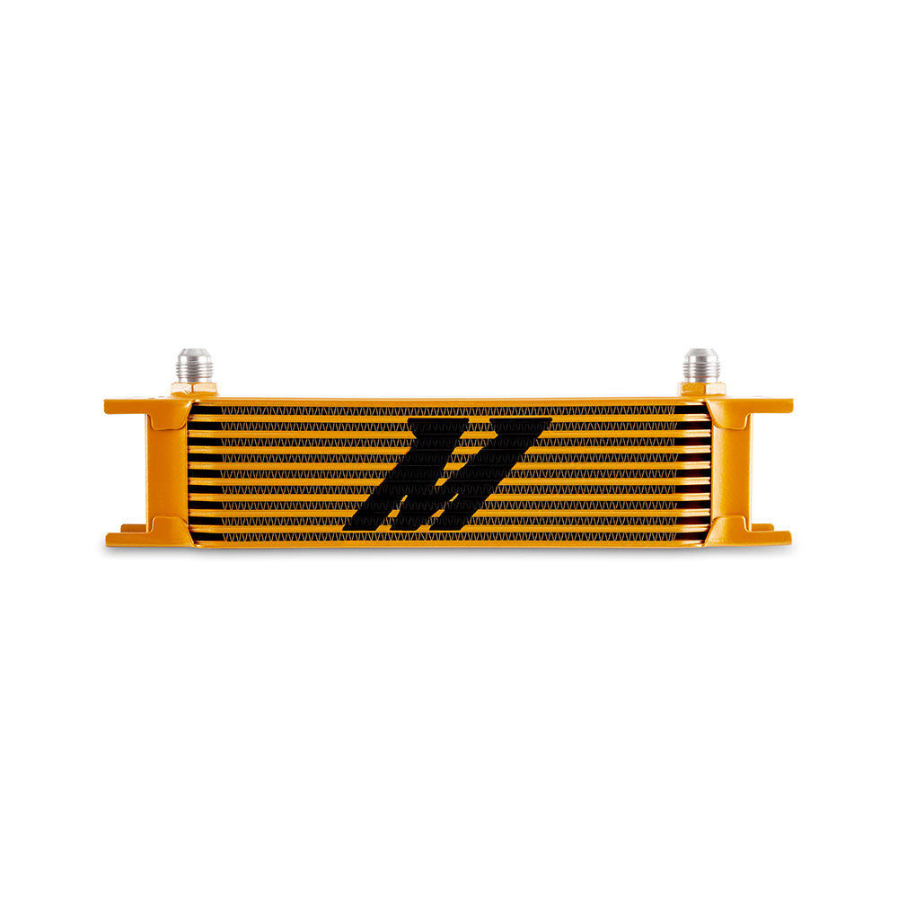 Universal -8AN 10 Row Oil Cooler, Gold - image 1