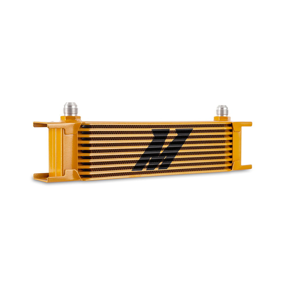 Universal -8AN 10 Row Oil Cooler, Gold - image 3