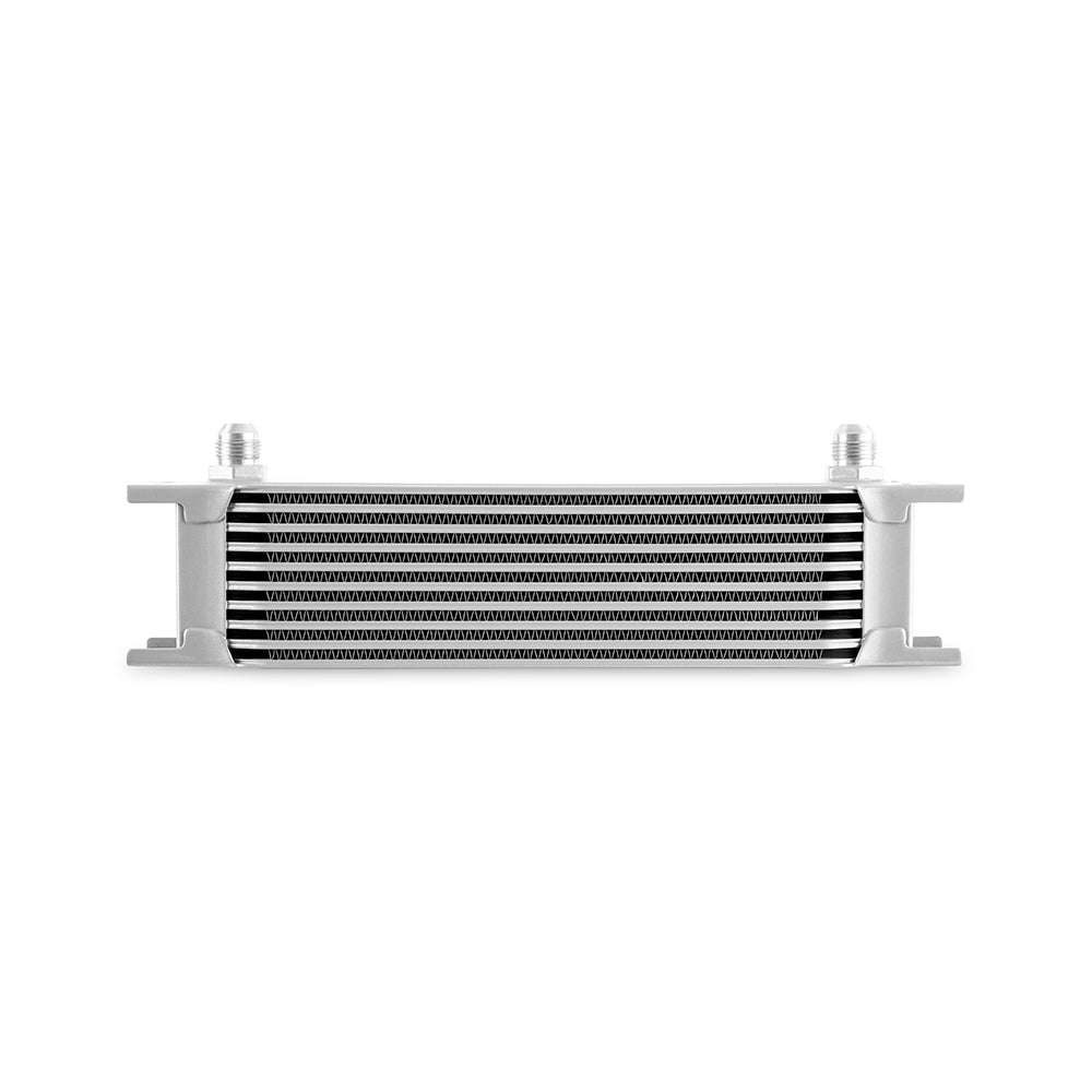 Universal -8AN 10 Row Oil Cooler, Silver - image 2