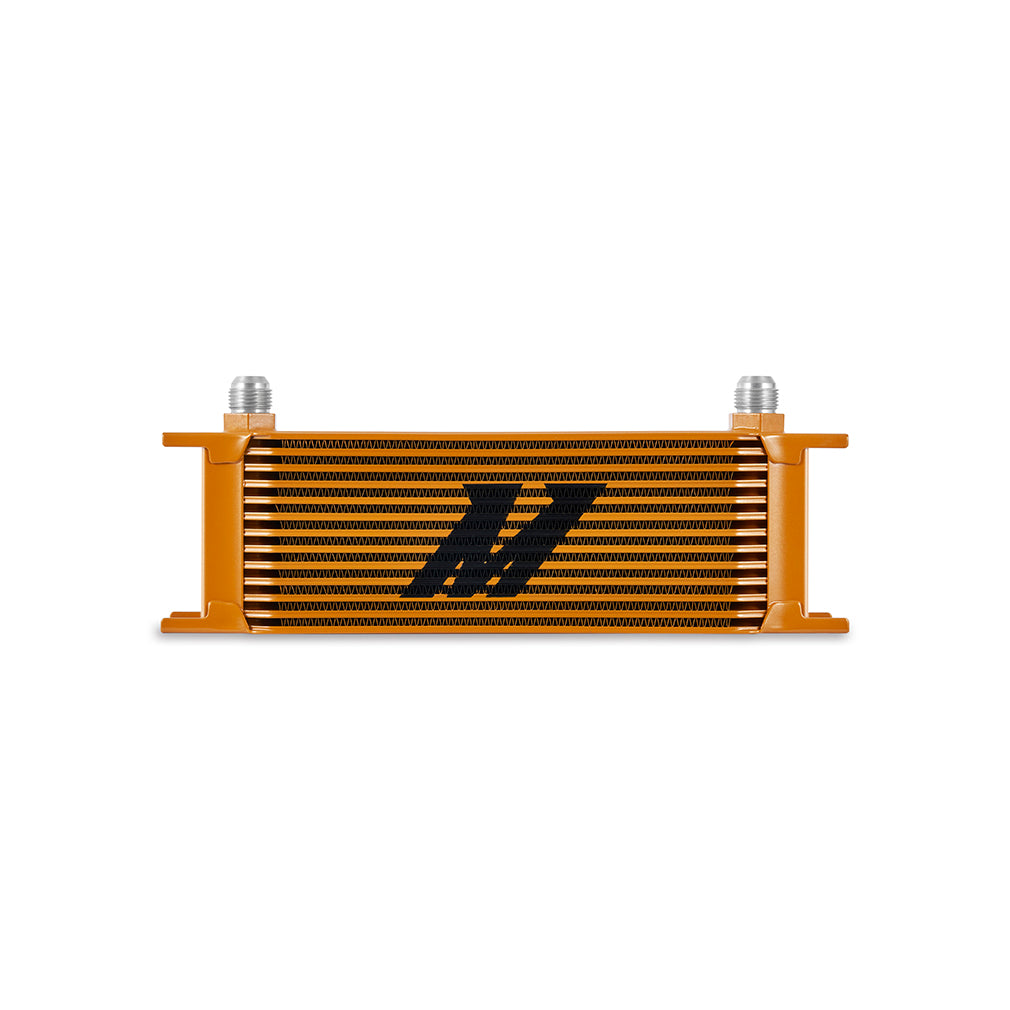 Universal 13-Row Oil Cooler, Gold - image 1
