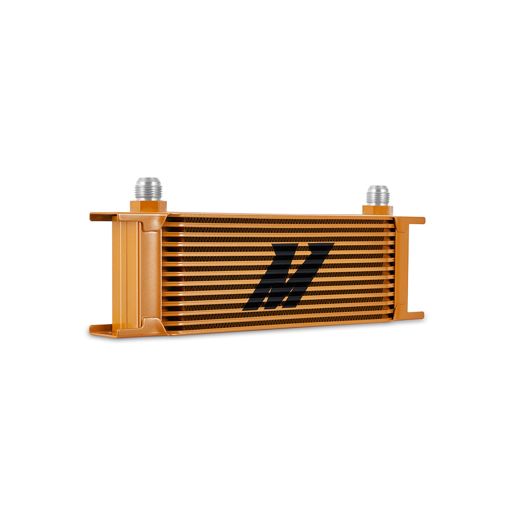 Universal 13-Row Oil Cooler, Gold - image 2