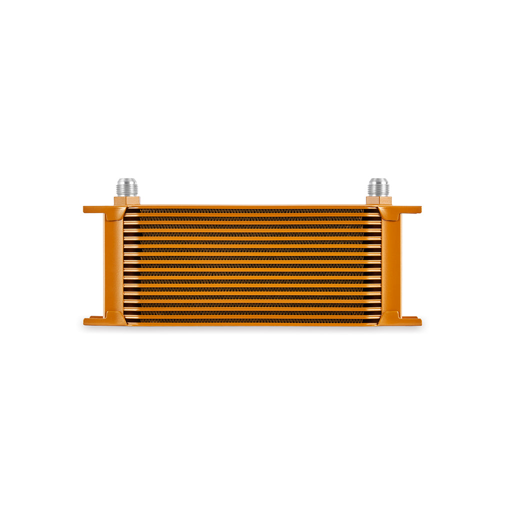 Universal 16-Row Oil Cooler, Gold - image 3