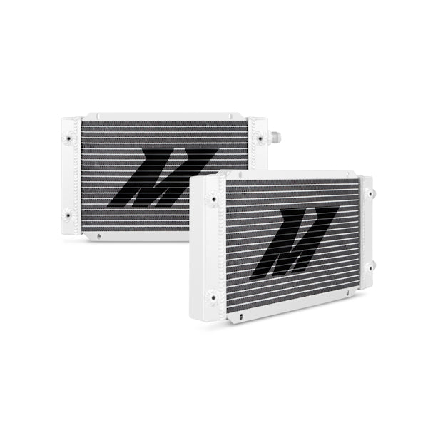 Universal 19 Row Dual Pass Oil Cooler, Silver - image 1