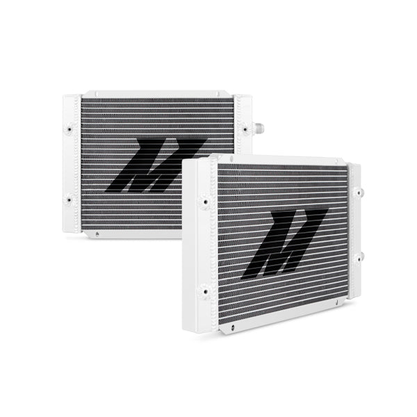 Universal 25 Row Dual Pass Oil Cooler, Silver - image 1