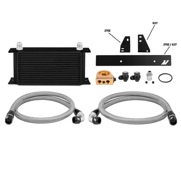 Nissan 370Z Thermostatic Oil Cooler Kit, 2009-2020, Silver - image 1