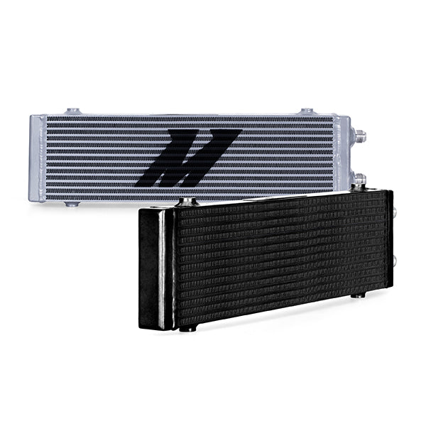 Universal Dual Pass Bar & Plate Oil Cooler, Large, Silver - image 1