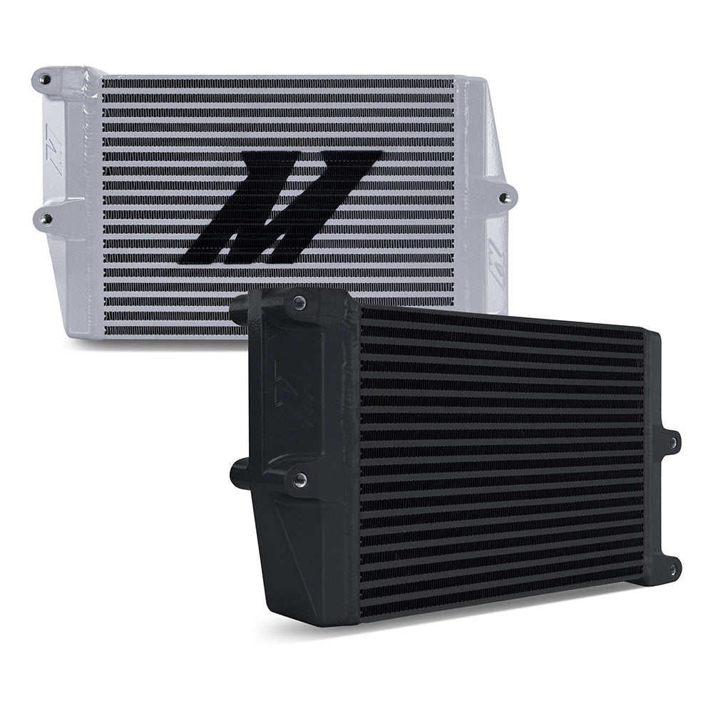 Heavy-Duty Oil Cooler, 10", Opposite-Side Outlets, Silver - image 1