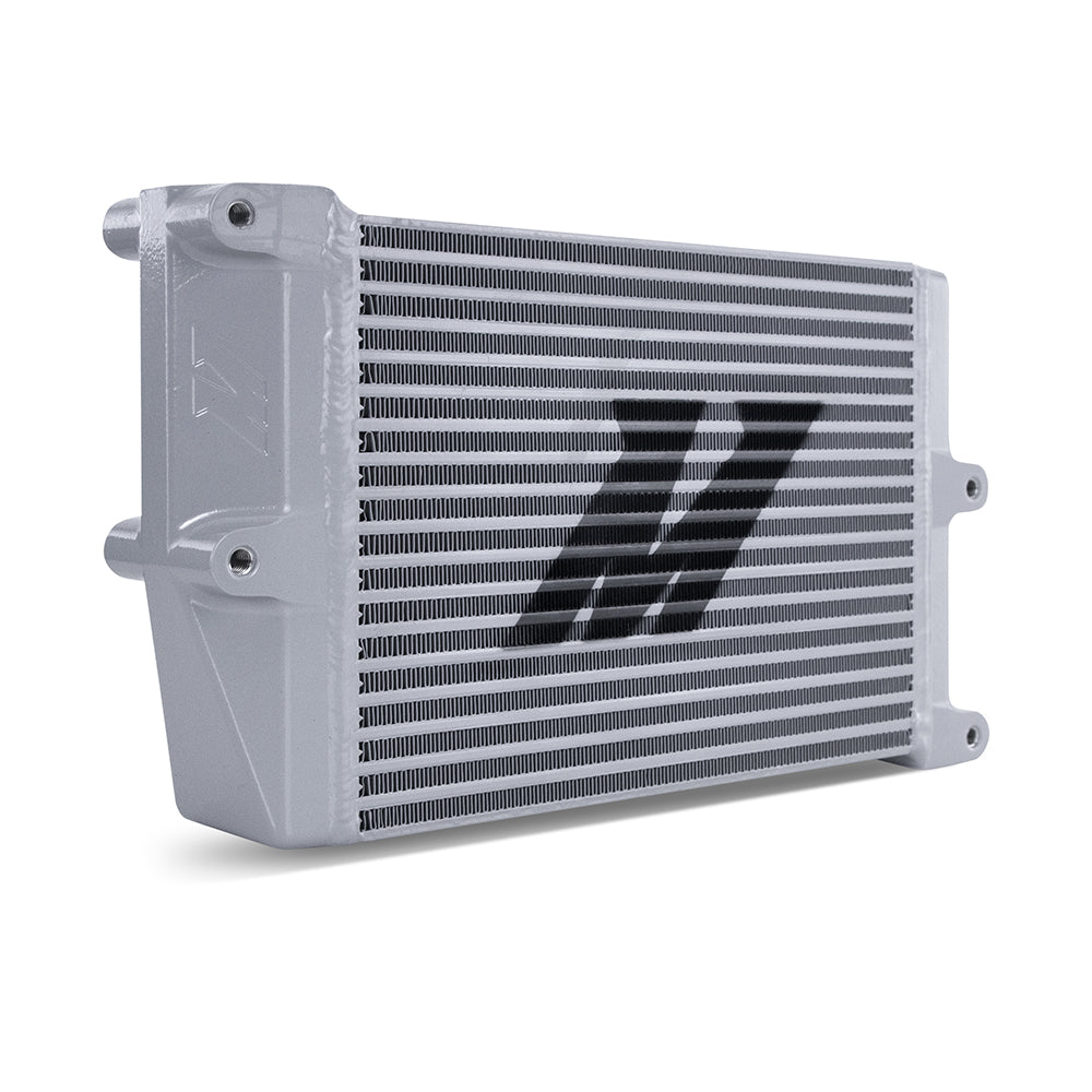 Heavy-Duty Oil Cooler, 10", Opposite-Side Outlets, Silver - image 3