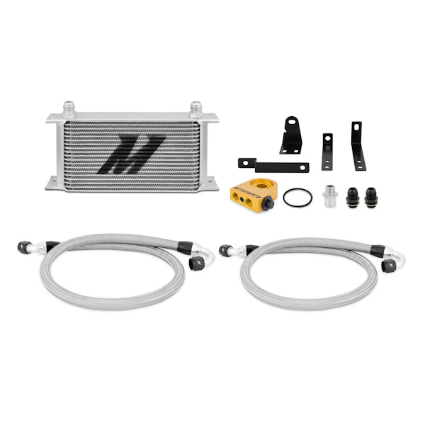 Honda S2000 Thermostatic Oil Cooler Kit, 2000-2009, Silver - image 1