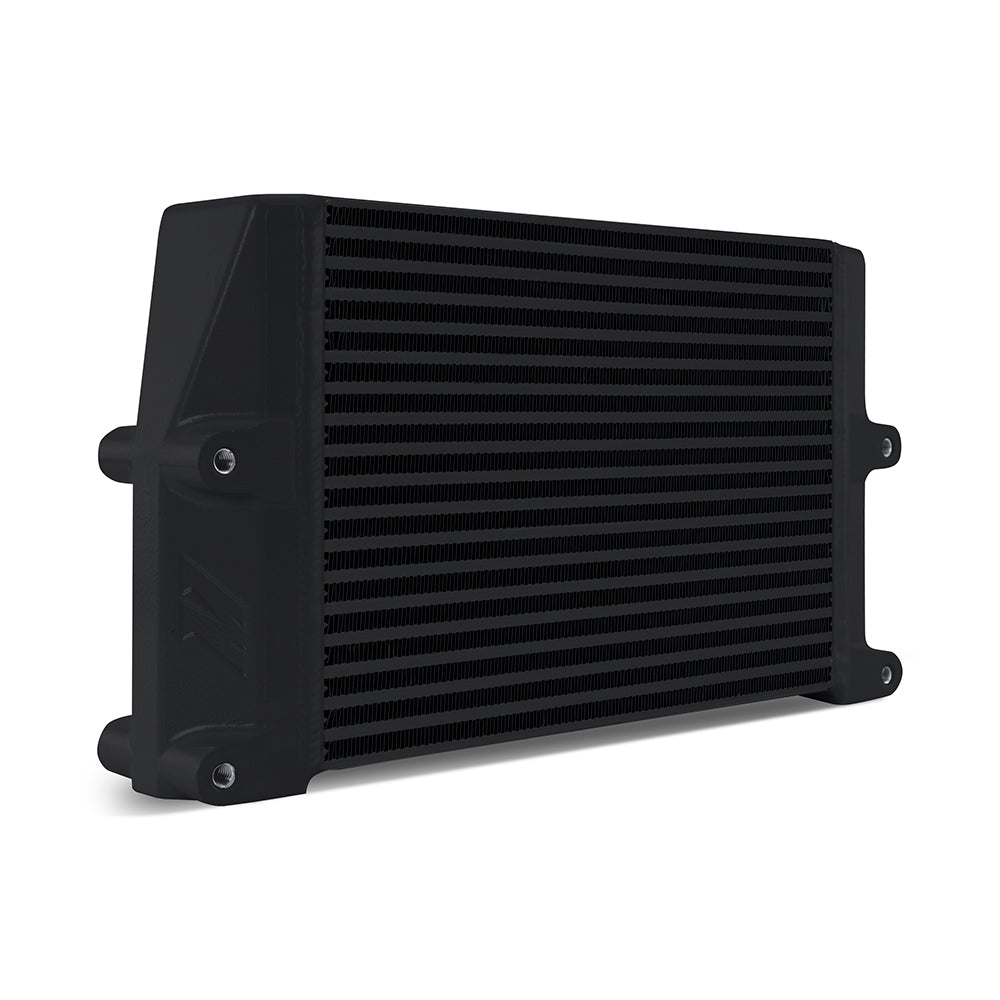 Heavy-Duty Oil Cooler, 10", Same-Side Outlets, Black - image 2