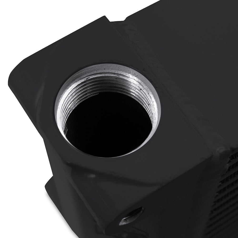 Heavy-Duty Oil Cooler, 17", Same-Side Outlets, Black - image 4