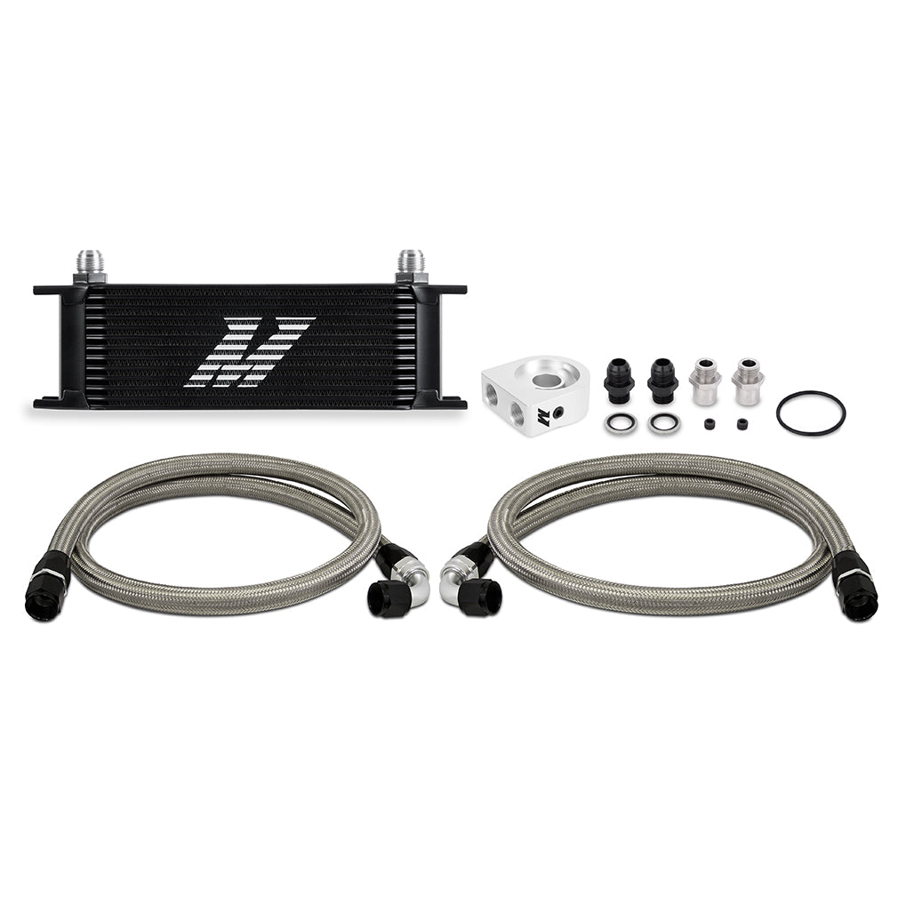 Universal Oil Cooler Kit, 13-Row, Black - image 1