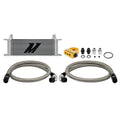 Universal Thermostatic Oil Cooler Kit, 13-Row, Silver - image 1