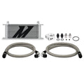 Universal Oil Cooler Kit, 16-Row, Silver - image 1