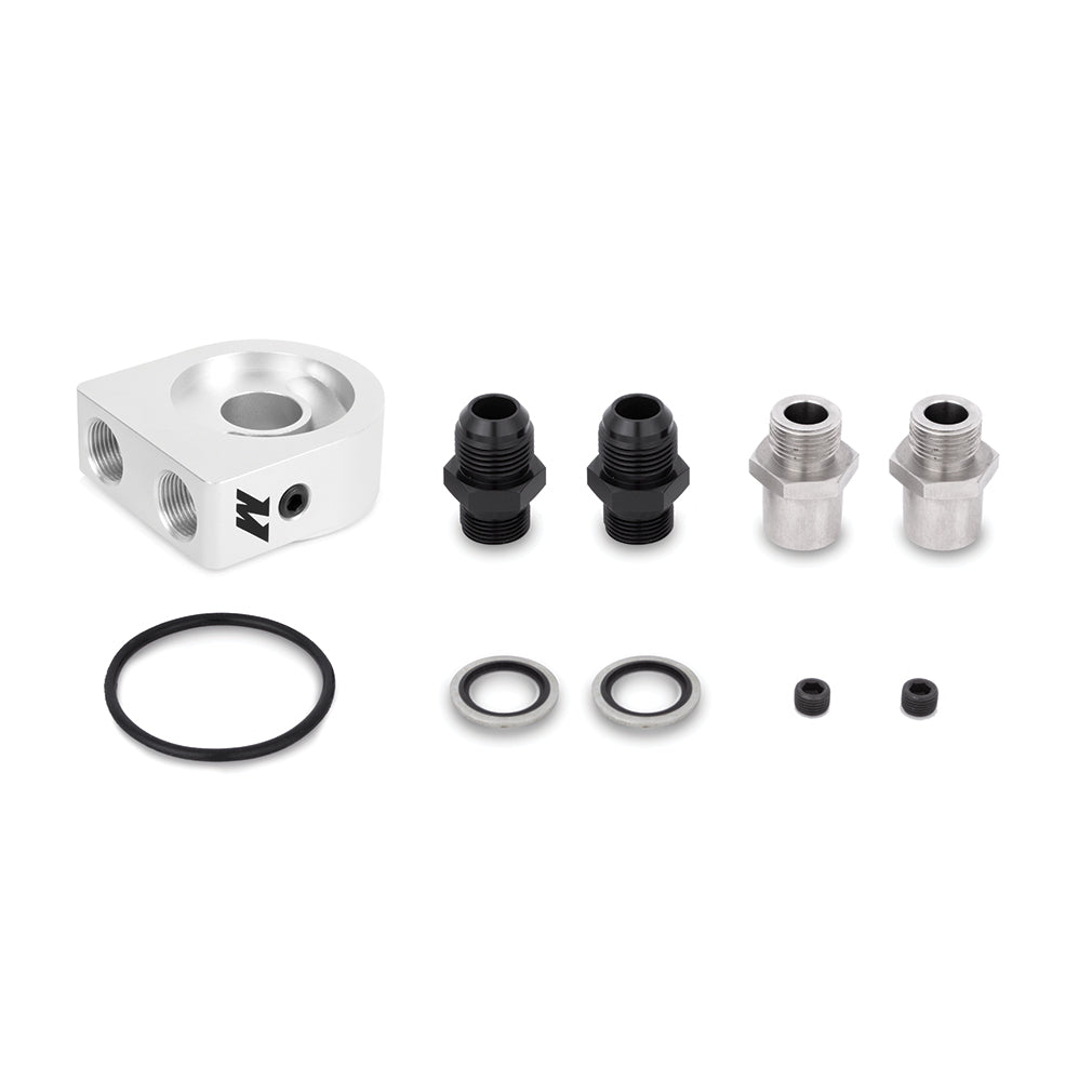 Universal Oil Cooler Kit, 16-Row, Silver - image 3