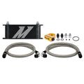 Universal Thermostatic Oil Cooler Kit, 16-Row, Black - image 1