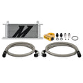 Universal Thermostatic Oil Cooler Kit, 16-Row, Silver - image 1