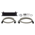 Universal 10 Row Oil Cooler Kit, Black - image 1