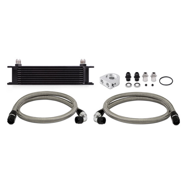 Universal 10 Row Oil Cooler Kit, Silver - image 6