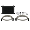 Universal 25 Row Oil Cooler Kit, Black - image 1