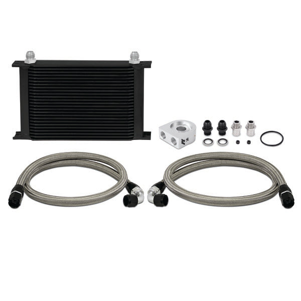 Universal 10 Row Oil Cooler Kit, Silver - image 12