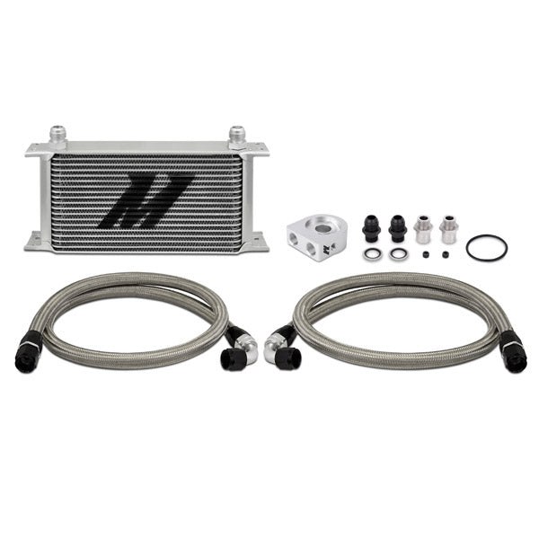 Universal 19 Row Oil Cooler Kit, Silver - image 4