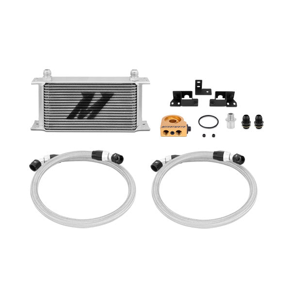 Jeep Wrangler JK 3.8L Thermostatic Oil Cooler Kit, 2007-2011, Silver - image 1