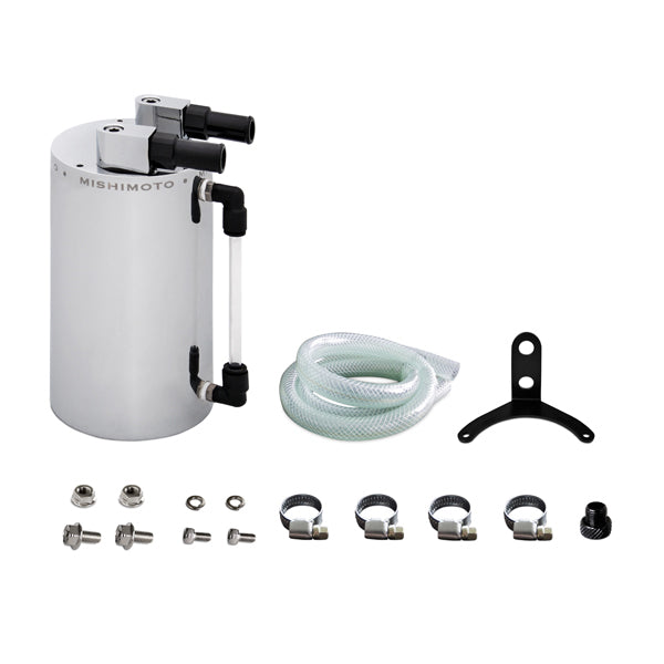 Aluminum Oil Catch Can - Large, Silver - image 1