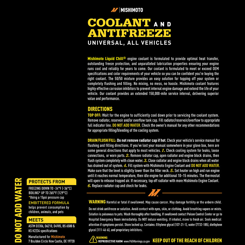Liquid Chill EG Coolant, Universal, Yellow - image 6