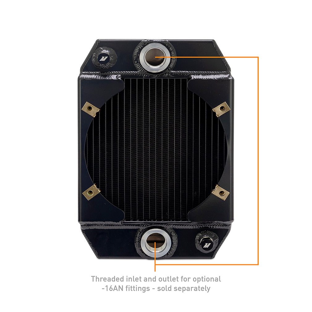 Universal Drag Race Performance Aluminum Radiator, Black - image 5