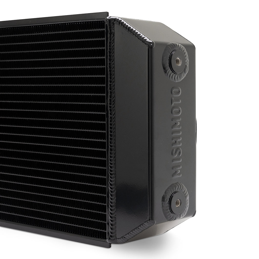 Universal Drag Race Performance Aluminum Radiator, Black - image 7