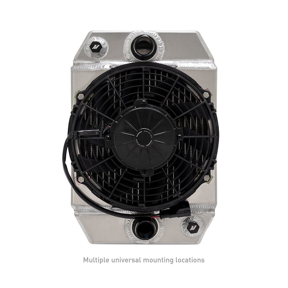 Universal Drag Race Performance Aluminum Radiator, Natural - image 4