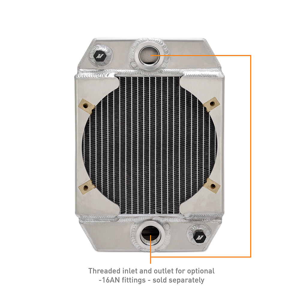 Universal Drag Race Performance Aluminum Radiator, Natural - image 5