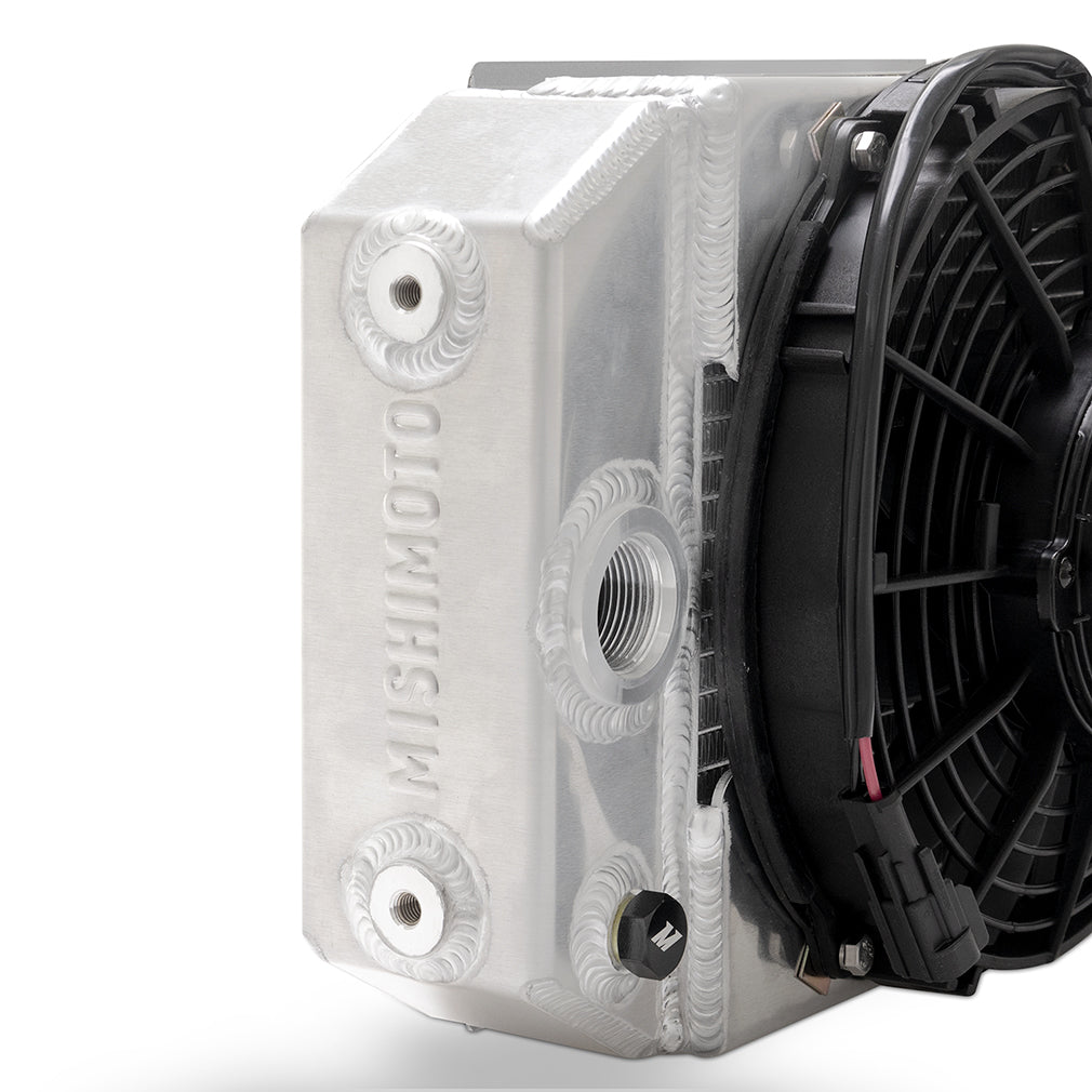 Universal Drag Race Performance Aluminum Radiator, Natural - image 7