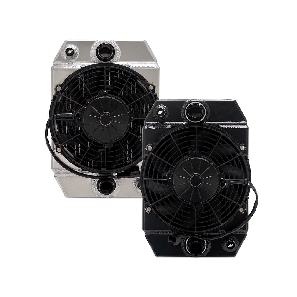 Universal Drag Race Performance Aluminum Radiator, Natural - image 9