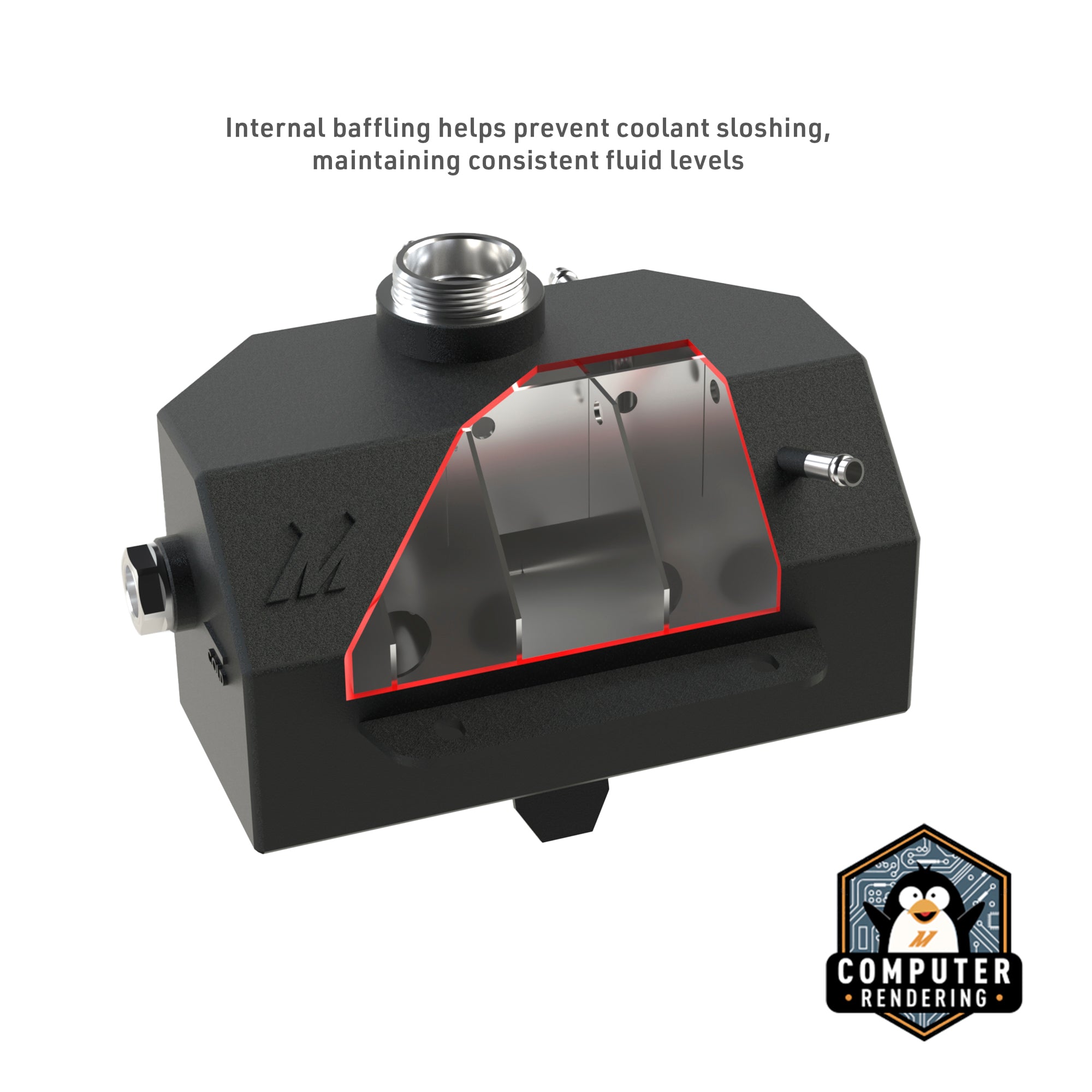 Ford Mustang Expansion Tank, 2015-2023, Polished - image 6