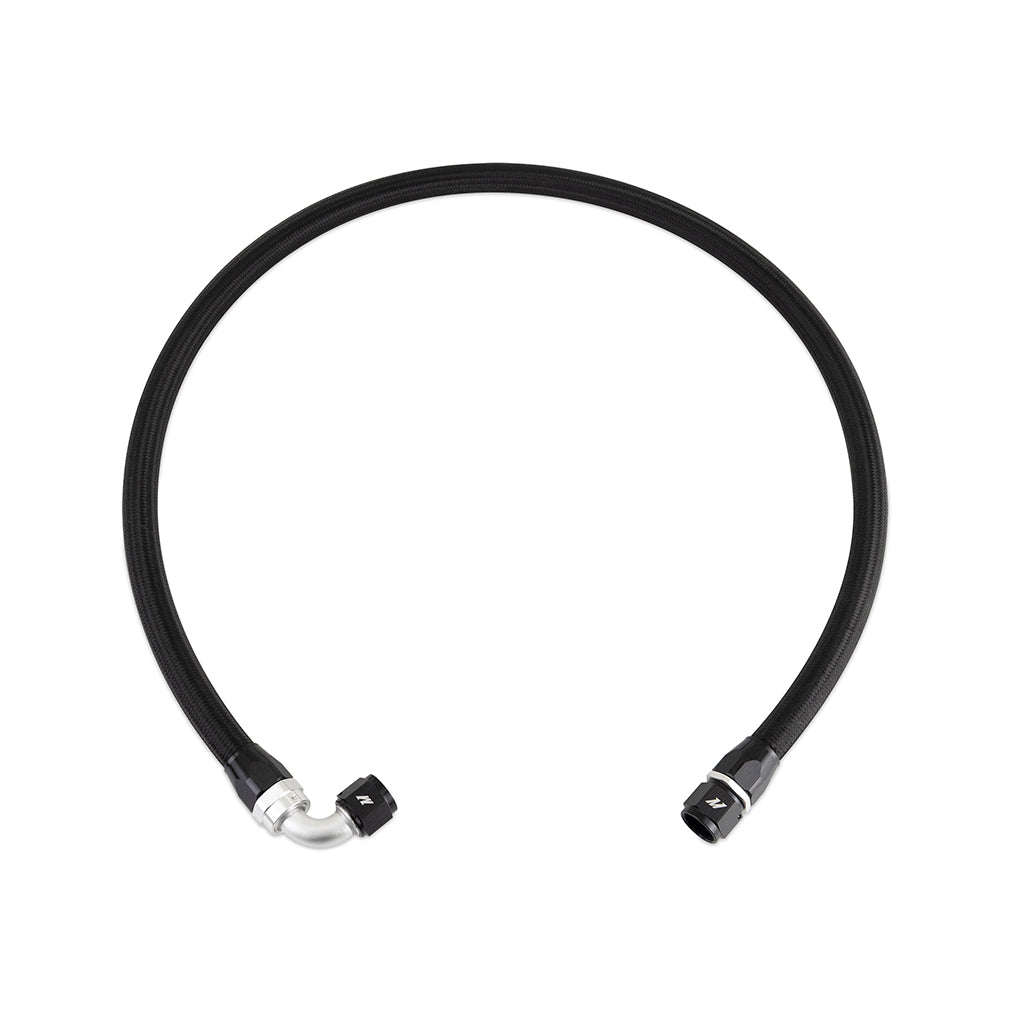 4ft SS Braided Hose with -10AN Straight/90 Fittings, Black - image 1