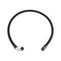 6ft SS Braided Hose with -10AN Straight/90 Fittings, Black - image 1